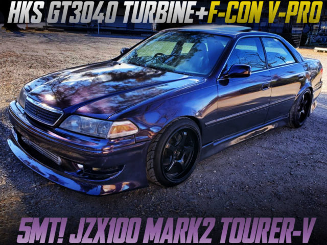 GT3040 TURBO and F-CON V-PRO INTO JZX100 MARK2 TOURER-V TO PURPLE.