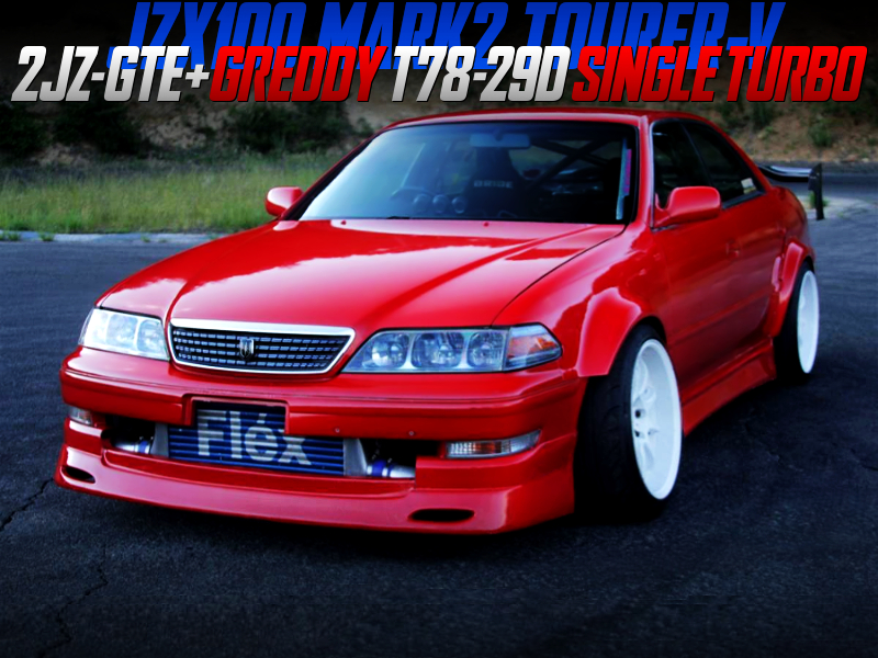 2JZ with T78-29D TURBO INTO JZX100 MARK2 TOURER-V TO RED PAINT.
