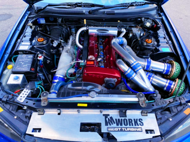 RB26DETT with GT3-RS TWIN TURBO.