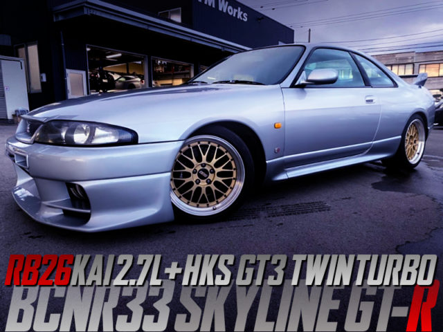 RB26 2.7L KIT And HKS GT3 TWINTURBO INTO R33 GT-R.