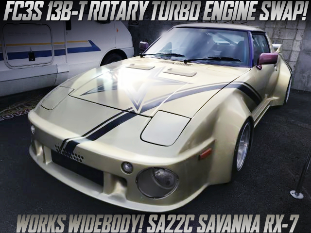 FC3S 13B-T ROTARY TURBO ENGINE SWAPPED SA22C RX7 WORKS WIDEBODY.