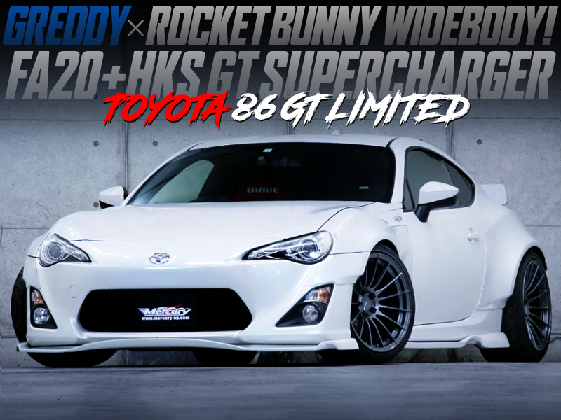 HKS GT SUPERCHARGER And ROCKET BUNNY WIDEBODY OF TOYOTA 86 GT LIMITED.