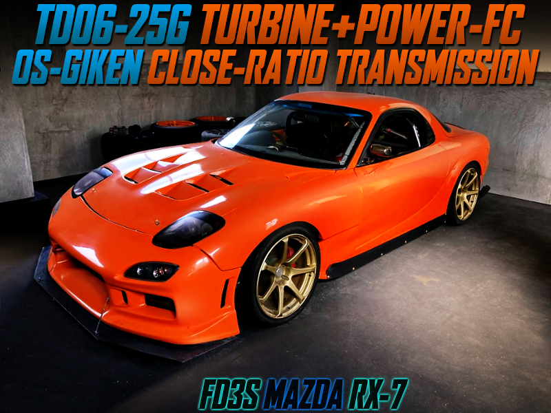 TD06-25G TURBO and CLOSE-RATIO GEARBOX INTO FD3S RX-7 WIDEBODY.