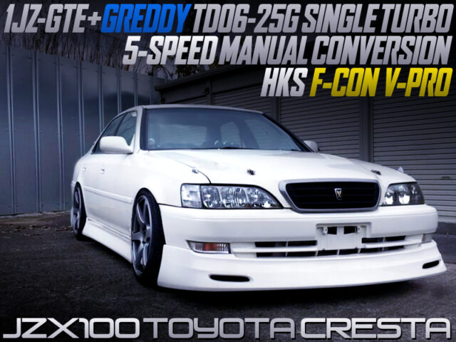 TD06-25G TURBO on 1JZ-GTE SWAP with 5MT CONVERSION INTO JZX100 CRESTA.