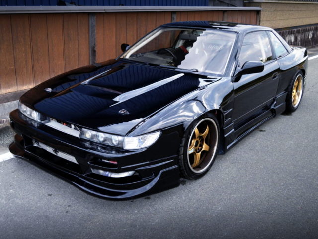 FRONT EXTERIOR OF PS13 SILVIA WIDEBODY TO BLACK.