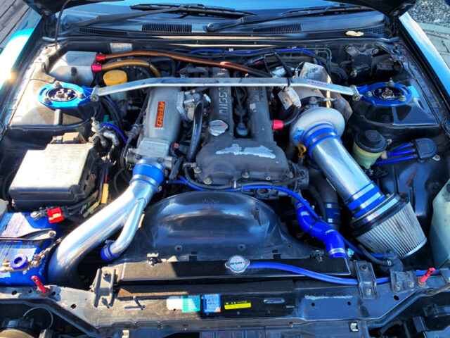 SR20DET with 2.2L and T67-25G SINGLE TURBO.