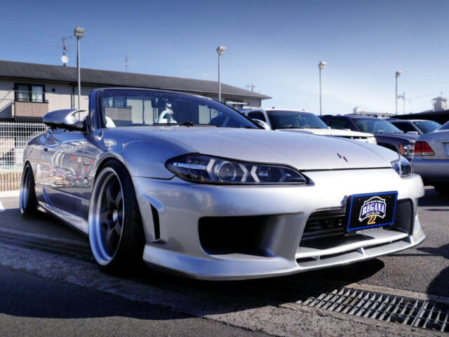 FRONT EXTERIOR OF S15 SILVIA VARIETTA to SILVER.