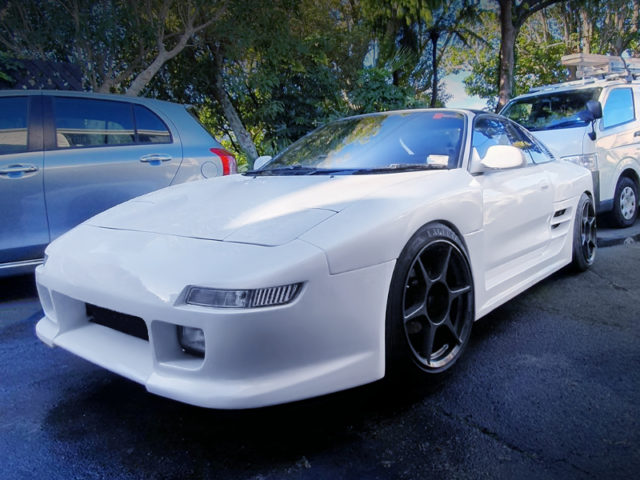 FRONT EXTERIOR OF SW20 MR2 WIDEBODY to WHITE.