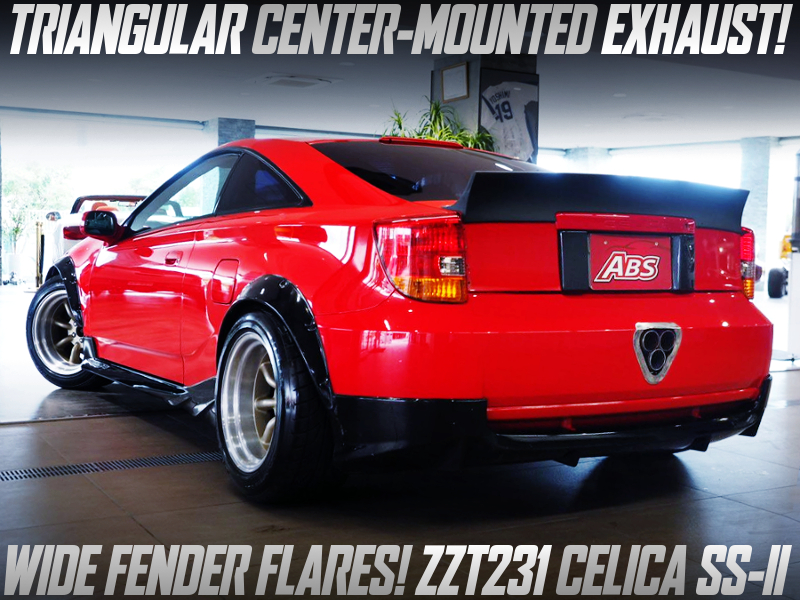 CENTER MOUNTED EXHAUST with ZZT231 CELICA SS-2 WIDEBODY.