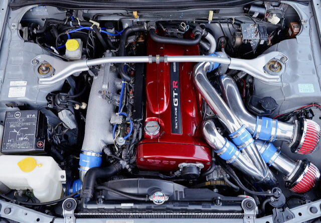 RB26DETT with HKS GT-SS TWIN TURBO.