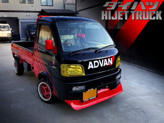 ADVAN RACING PAINT and FENDER FLARES. of S210P HIJET TRUCK.