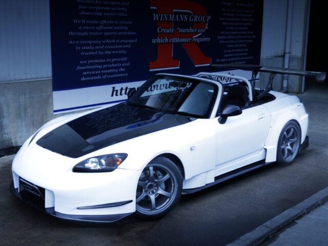 FRONT EXTERIOR OF S2000 AMUSE GT1 WIDEBODY.