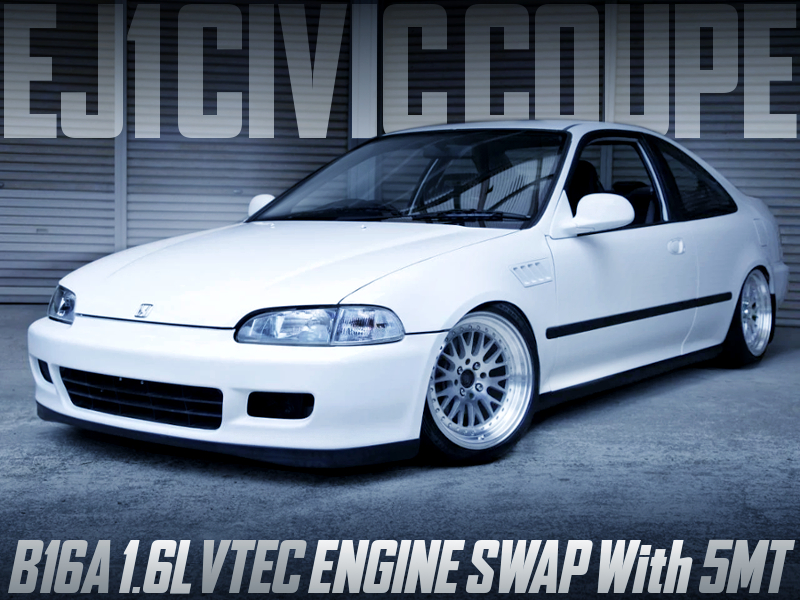 B16A VTEC SWAP with 5MT INTO EJ1 CIVIC COUPE.