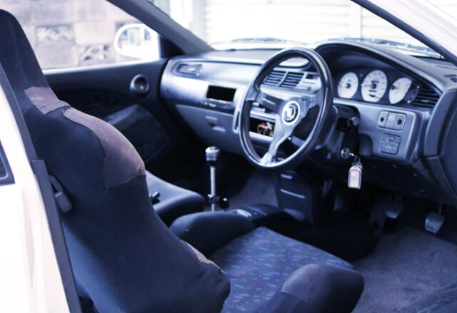 INTERIOR OF EJ1 CIVIC COUPE.