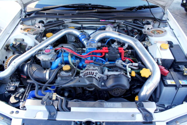 EJ207 with TOMEI 2.2L and GREDDY T518Z TURBO.
