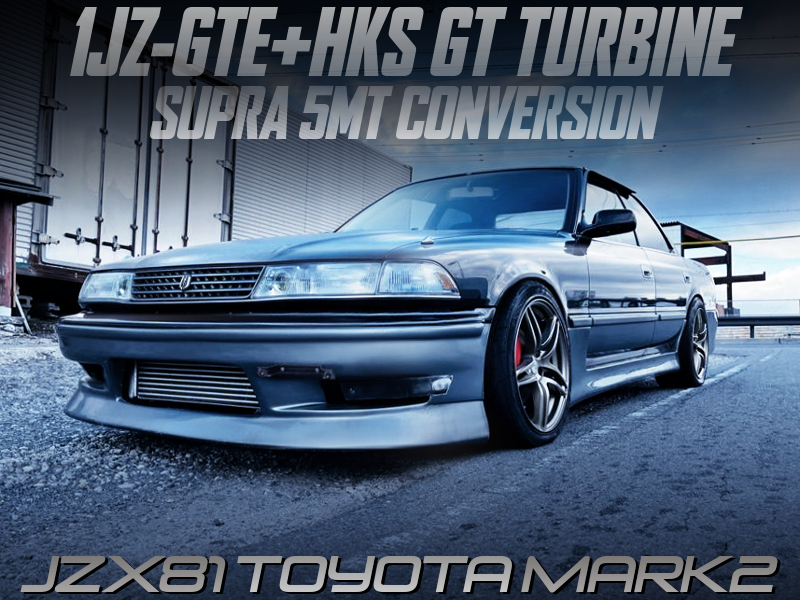 1JZ-GTE with HKS GT TURBINE and 5MT into JZX81 MARK 2.