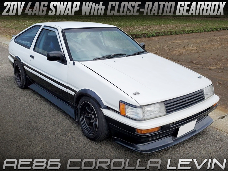 20V 4AG SWAP with CLOSE RATIO GEARBOX into AE86 LEVIN 3-DOOR.