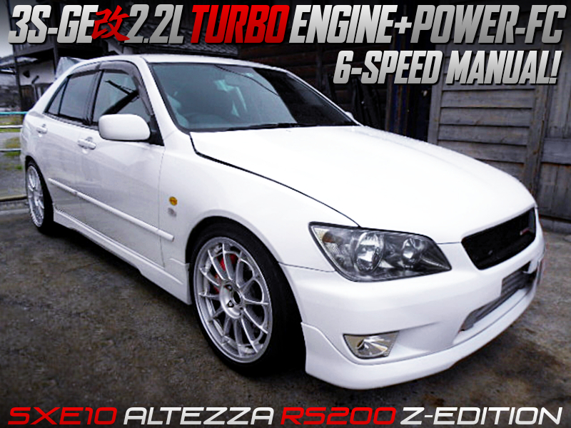 2.2L TURBOCHARGED 3S-GE into SXE10 ALTEZZA RS200 Z-EDITION.