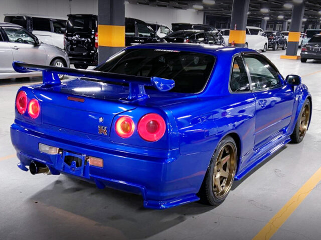 REAR EXTERIOR OF ER34 SKYLINE With GT-R WIDEBODY LOOK.