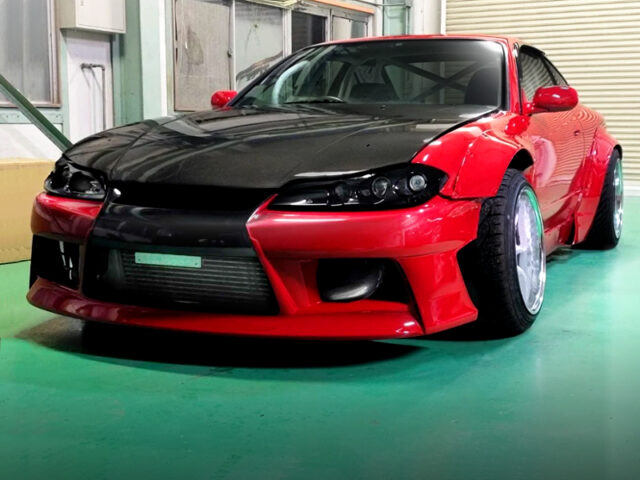FRONT EXTERIOR OF S15 SILVIA WIDEBODY.