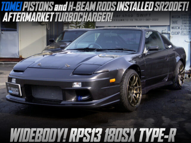 SR20DET with TOMEI pistons, H BEAM RODS, AFTERMARKET turbo into 180SX.