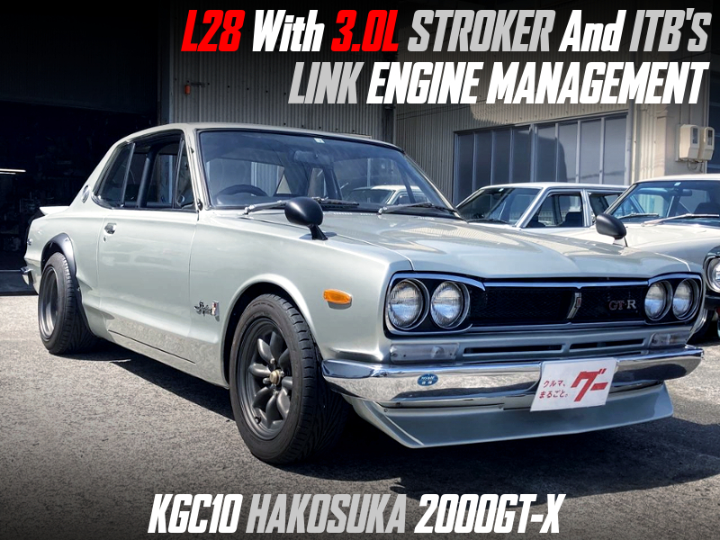 L28 with 3.0L and ITBs into KGC10 HAKOSUKA 2000GT-X.