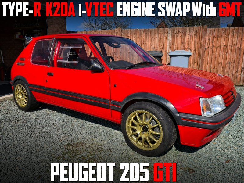 K20A i-VTEC and 6MT SWAPPED PEUGEOT 205 GTI.