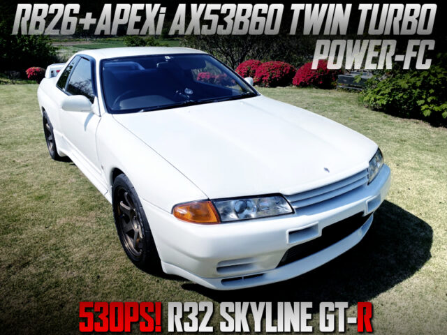 APEXi AX53B60 TWIN TURBOCHARGED R32 GT-R WHITE.