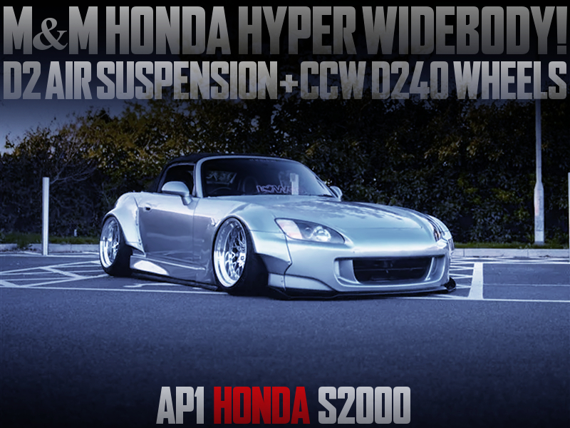 M and M HONDA WIDEBODY INSTALLED of AP1 S2000 SILVER.