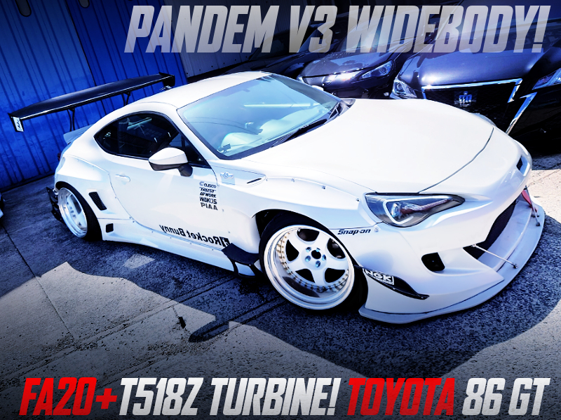 FA20 TURBO and PANDEM V3 WIDEBODY MODIFIED TOYOTA 86 GT WHITE.