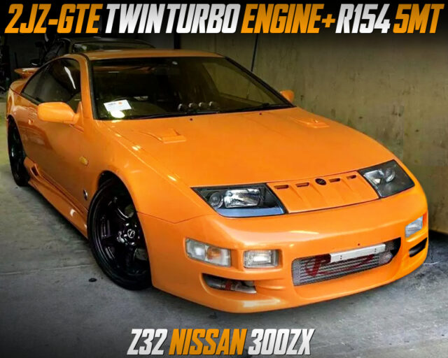 2JZ-GTE TWINTURBO ENGINE and R154 5MT SWAPPED Z32 NISSAN 300ZX.