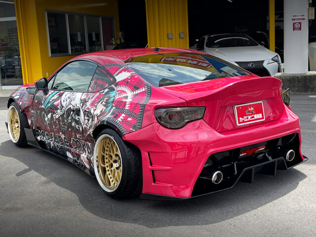 REAR EXTERIOR OF TOYOTA 86 GT WIDEBODY.