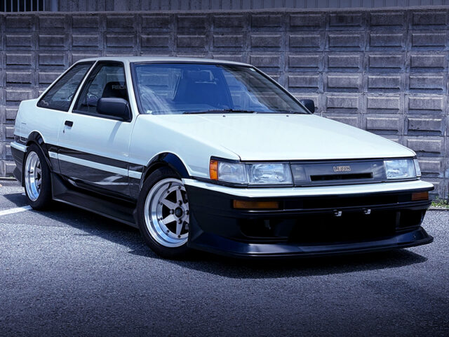 FRONT EXTERIOR OF AE86 LEVIN GT.