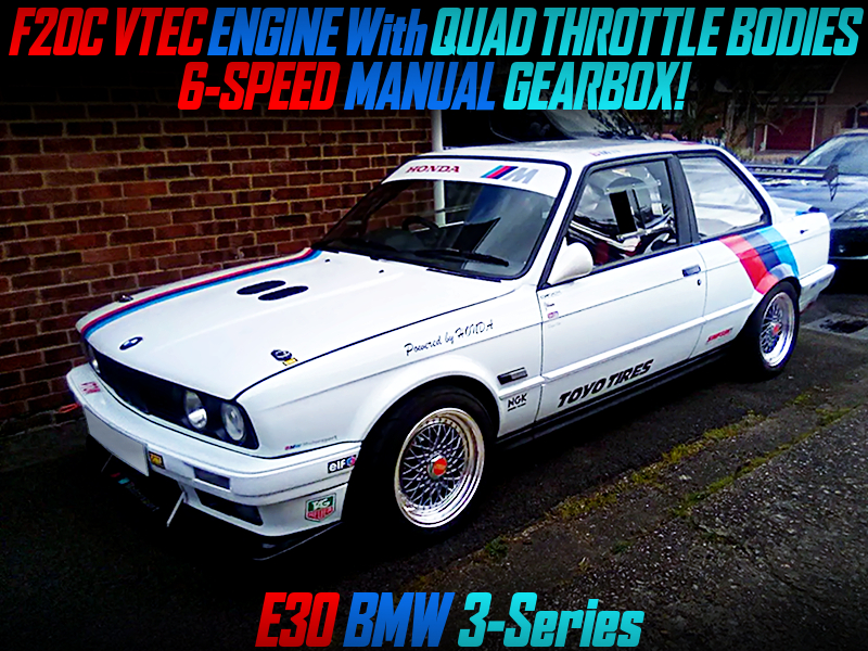 F20C VTEC SWAP with ITBs into E30 BMW 3-SERIES.