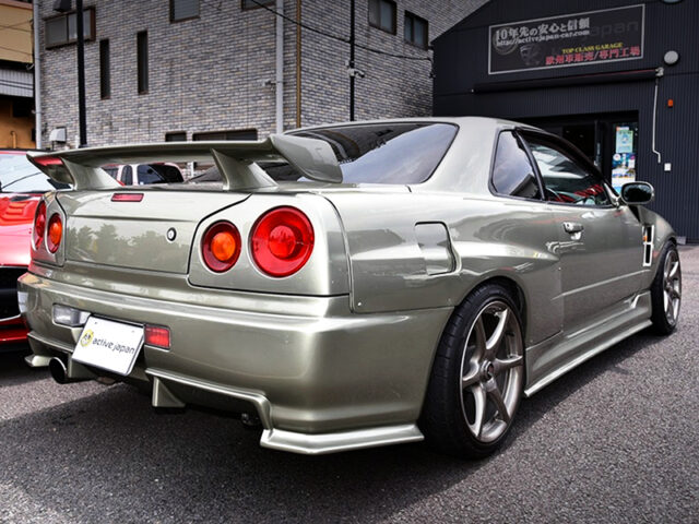 REAR EXTERIOR OF ER34 SKYLINE with WIDEBODY CONVERSION.