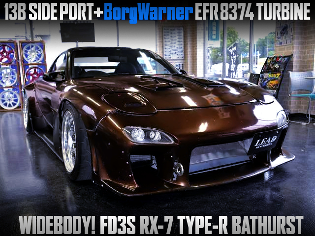 13B SIDE PORT with EFR 8374 TURBO into FD3S RX-7 WIDEBODY.