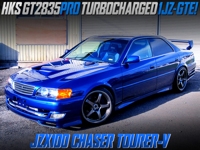 GT2835PRO TURBOCHARGED JZX100 CHASER TOURER-V BLUE.