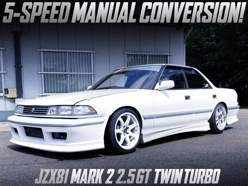 JZX81 MARK2 2.5GT TWINTURBO with 5MT CONVERSION.
