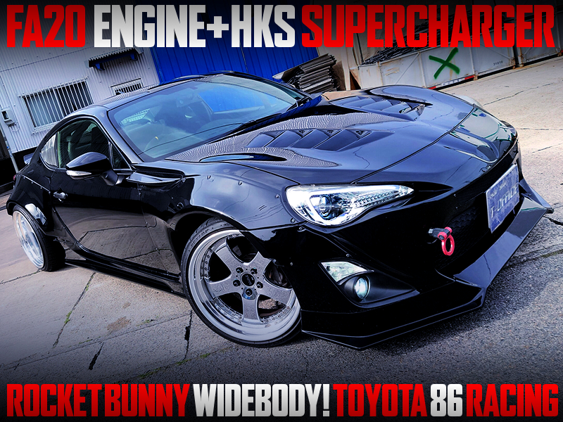 HKS SUPERCHARGER and ROCKET BUNNY WIDEBODY MODIFIED TOYOTA 86 RACING.