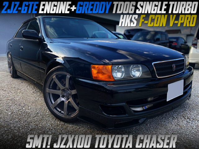 2JZ-GTE SWAP with TD06 TURBO and 5MT MODIFIED JZX100 CHASER.