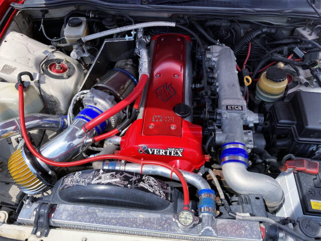 GARRETT SINGLE TURBOCHARGED 1JZ-GTE ENGINE.