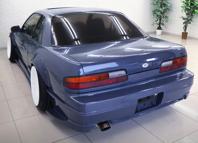 REAR EXTERIOR OF S13 SILVIA With FENDER FLARES.