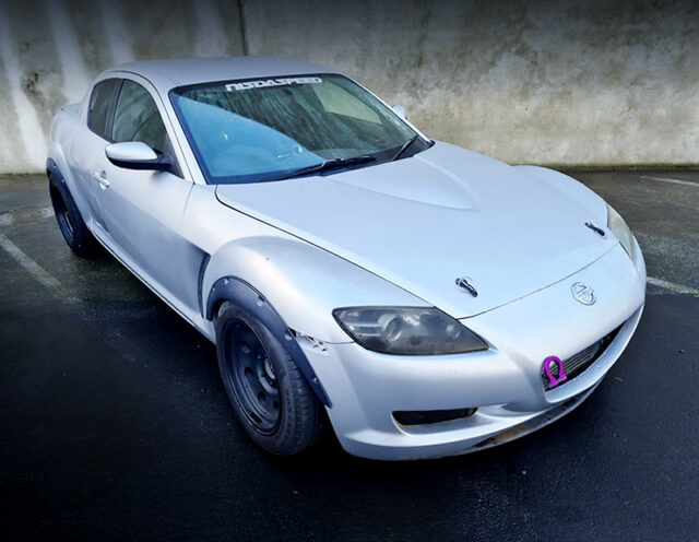FRONT EXTERIOR OF MAZDA RX-8.