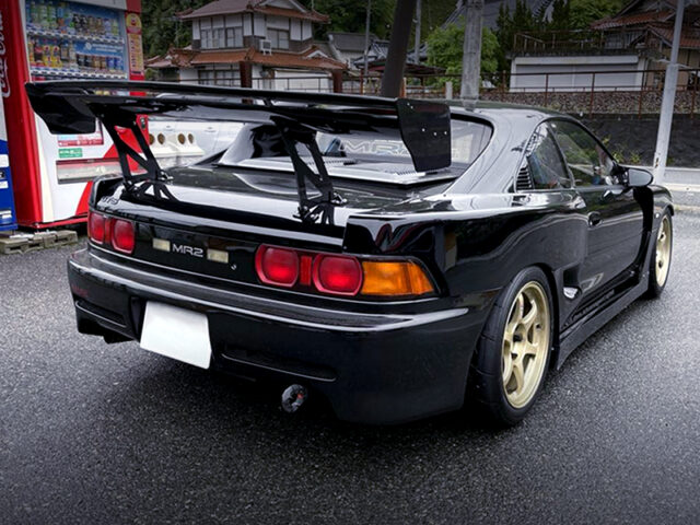 REAR EXTERIOR OF SW20 TOYOTA MR2 WIDEBODY.