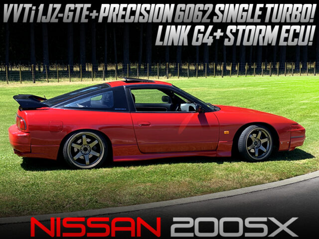 VVTi 1JZ-GTE SWAP with 6062 TURBO and LINK ECU MODIFIED into NISSAN 200SX.