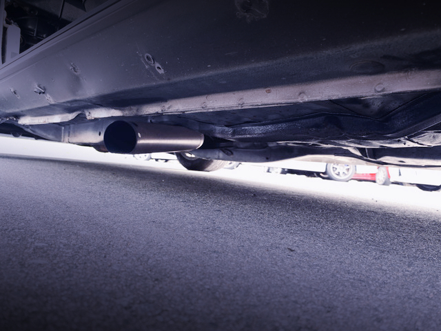 SIDE EXIT EXHAUST of AE86 LEVIN HATCHBACK.
