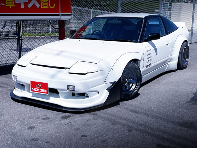 FRONT EXTERIOR OF 180SX TYPE-X.