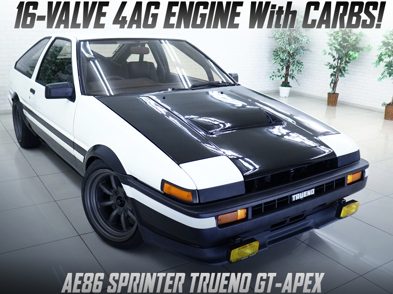 16V 4AGE with CARBURETORS into AE86 TRUENO GT-APEX.