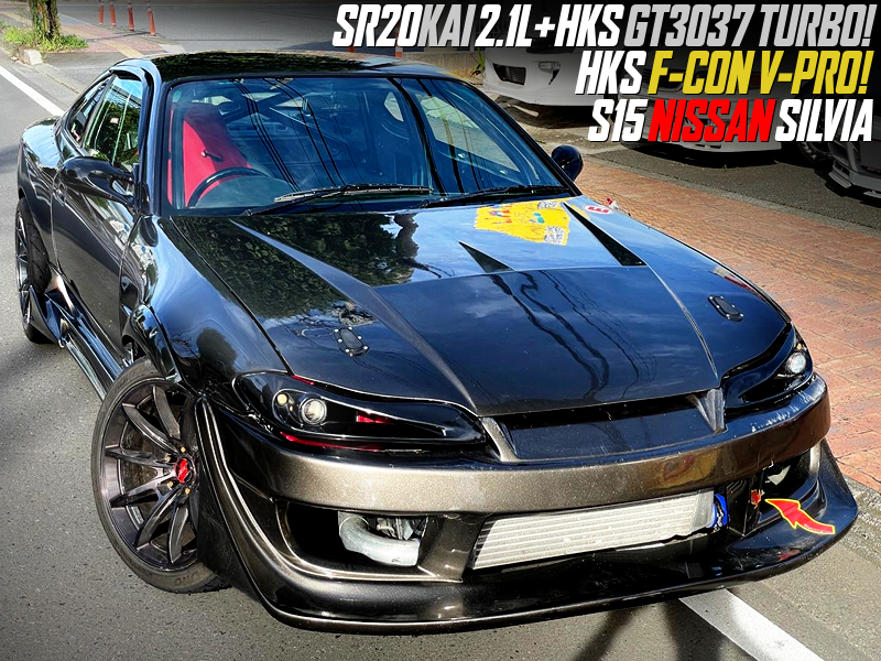 SR20DET with 2.1L and GT3037 SINGLE TURBO into S15 SILVIA.
