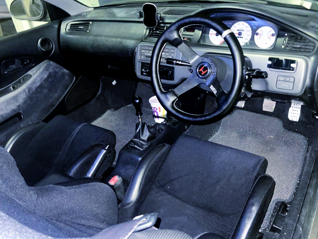 INTERIOR OF EJ1 CIVIC COUPE.